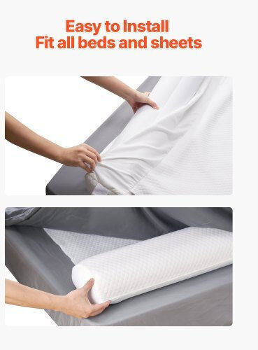 Vevor Bed Rail Guard made of Plastic 132x18cm 2pcs