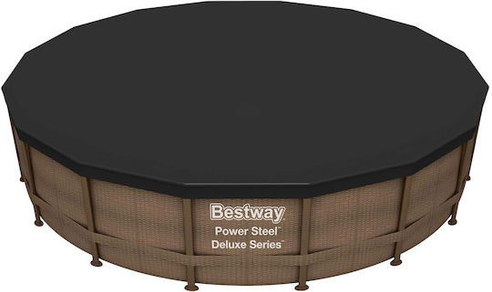 Bestway Frame Προστατευτικό Κάλυμμα Πισίνας Μπλε 488x120εκ.