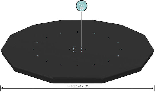 Bestway Round Pool Cover Diameter 370cm 1pcs