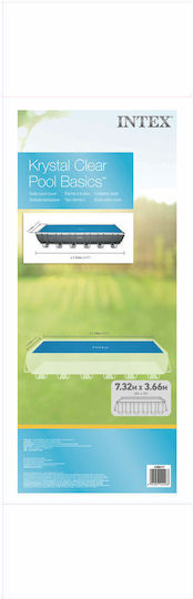Intex Solar Rectangular Pool Cover from Polyethylene Blue 732x366cm 1pcs