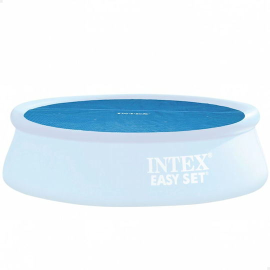 Intex Слънчева Кръгло покривало за басейн от полиетилен син Диаметър 305бр 1бр