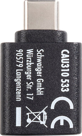 Schwaiger Konverter USB-C männlich zu USB-A weiblich 1Stück