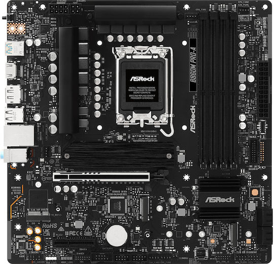 ASRock B860M Pro-A Motherboard Micro ATX με Intel 1851 Socket 90-MXBRR0-A0UAYZ