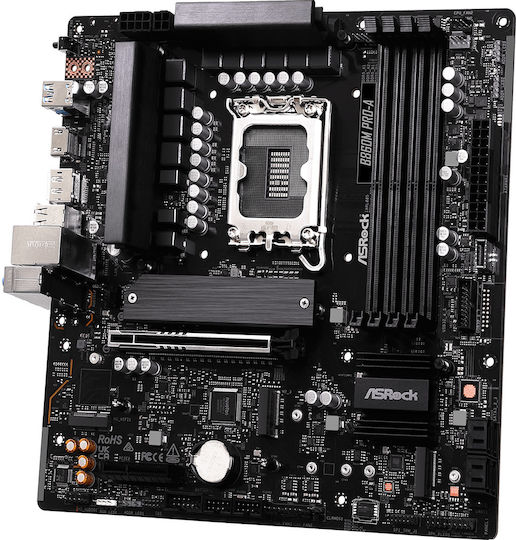 ASRock B860M Pro-A Motherboard Micro ATX με Intel 1851 Socket 90-MXBRR0-A0UAYZ