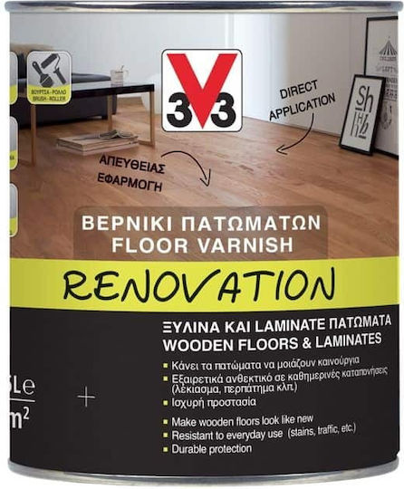 V33 Renovation Βερνίκι Επιφάνειας Νερού Άχρωμο Σατινέ 750ml