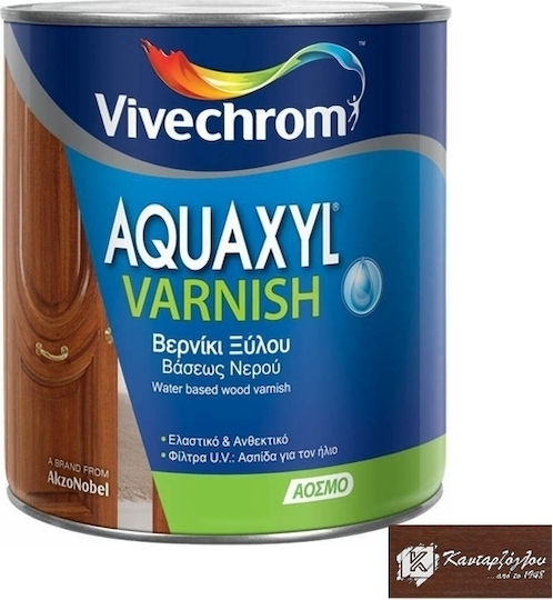 Vivechrom Aquaxyl Varnish Wasser 709 Kastanie Satin,σατεν 750ml