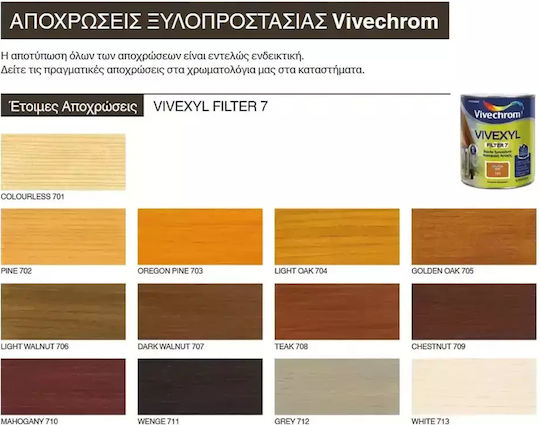 Vivechrom Vivexyl Filter 7 709 Kastanie Satin,σατεν 750ml