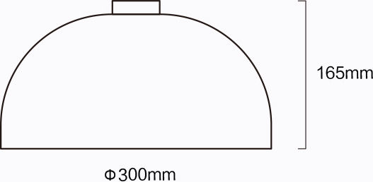 Sun Light Κρεμαστό Φωτιστικό Μαύρο LED με Ρυθμιζόμενο Λευκό Φως Καμπάνα 30x30x16.5εκ.