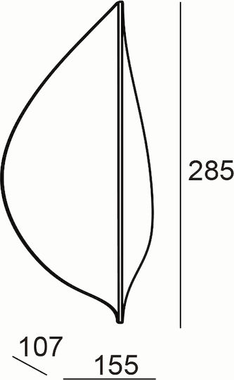 Sun Light Επιτοίχια Εξωτερική Πλαφονιέρα LED IP65 9W με Θερμό Λευκό Φως 15.5x10.7x28.5εκ.