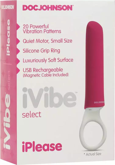Doc Johnson Вибратор 20см Fuchsia