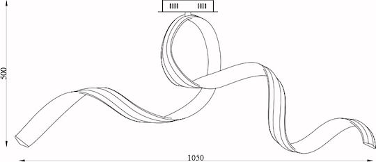 Sun Light Πλαφονιέρα 105εκ. Sun Light Πλαφονιέρα 105εκ.