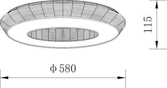 Sun Light Πλαφονιέρα 58εκ. Sun Light Πλαφονιέρα 58εκ.