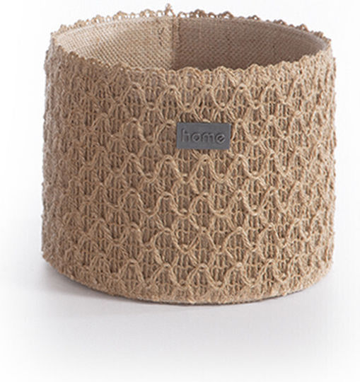 Nef-Nef Homeware Decorative Basket Wicker Beige 32x32x20cm
