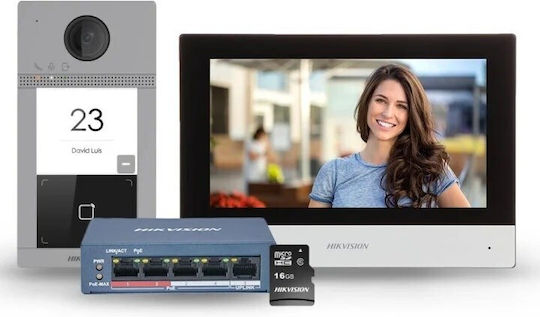 Hikvision Wi-Fi Video Intercom Set Silver