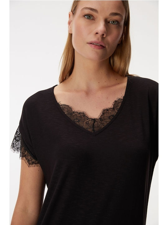 GoldenBay Summer Women's Nightdress Black