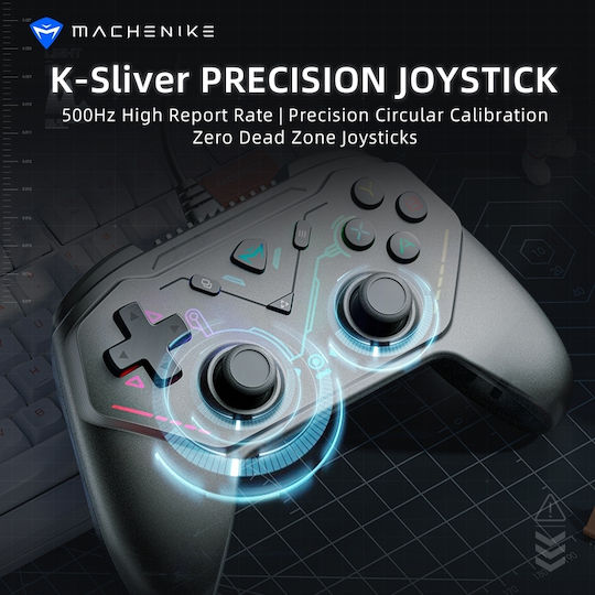 Machenike Ενσύρματο Gamepad για PC Μαύρο