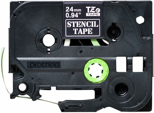 Brother P-touch Bandă de Etichetare 3m x 24mm în Culoarea Negru 1buc
