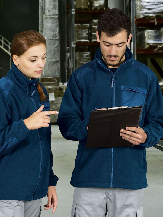 Valento Basset Μπουφάν Εργασίας με Επένδυση Fleece Navy Μπλε