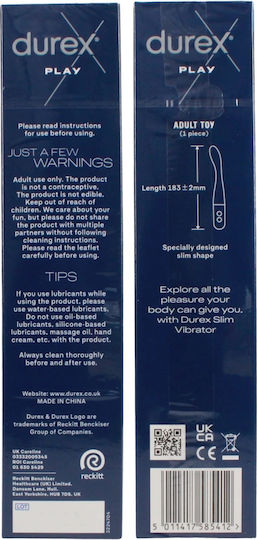 Durex Vibrator G-Spot 18.3cm Albastru deschis