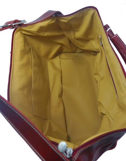 Mybag Σακ Βουαγιάζ Κόκκινο από Δέρμα