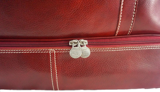 Mybag Σακ Βουαγιάζ Κόκκινο από Δέρμα
