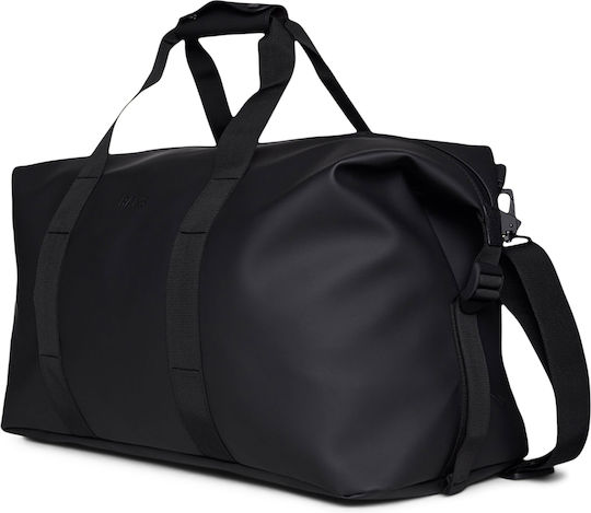 Rains Hilo Weekend Bag Small Σακ Βουαγιάζ 18lt Black Grain Υφασμάτινο Μ40xΠ20xΥ23εκ.