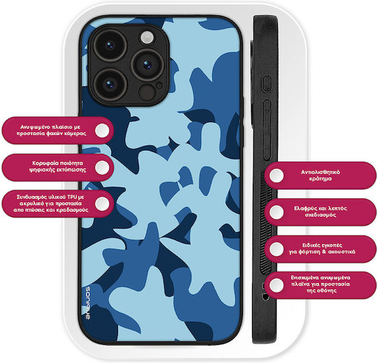 Sonique Camouflage Army Series Case for Oneplus Oneplus 10t Blue