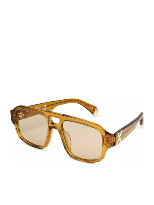 Oscar & Frank Men's Sunglasses with Brown Plastic Frame and Brown Lens MAKATI/076M