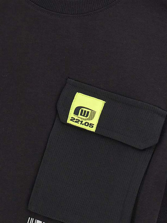 Kids' Shirt Short Sleeve Black