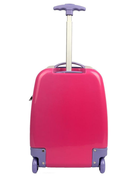 Nautica Kinder Kabinenreisekoffer Hartschalen Rosa mit 4 Räder Höhe 45.5cm