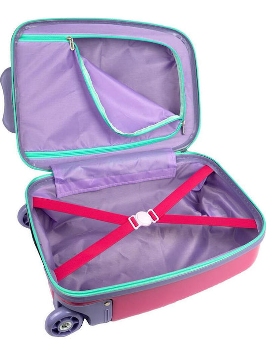 Nautica Kinder Kabinenreisekoffer Hartschalen Rosa mit 4 Räder Höhe 45.5cm