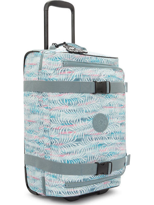 Kipling Koffer Kabine Stoff Palmtree Leaves mit 4 Räder Höhe 54cm
