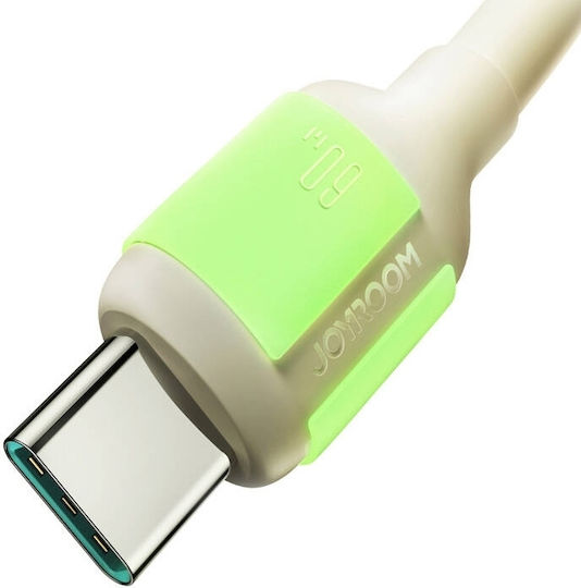 Joyroom S-A53 USB 2.0 Cable USB-C male - USB-C 60W Beige 1.2m
