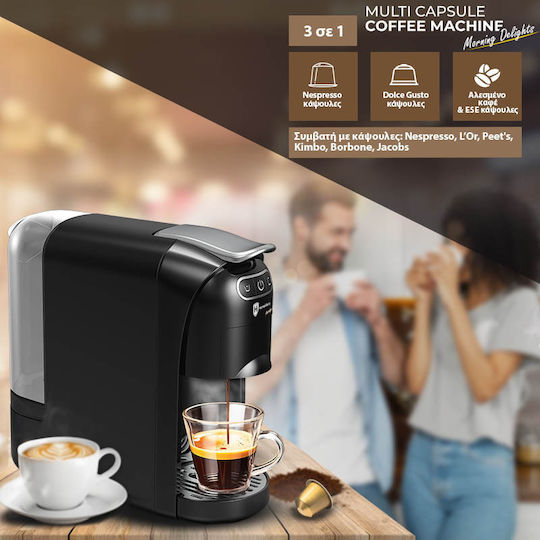 HomeVero Multi Capsule Πίεσης 20bar Μαύρη