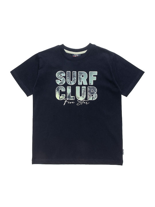 Kids' Set with Shorts Summer 2pcs Navy Blue Five Star
