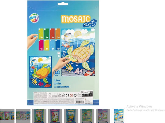 Creative Set Glitter Foam Mosaic A4 Unicorn