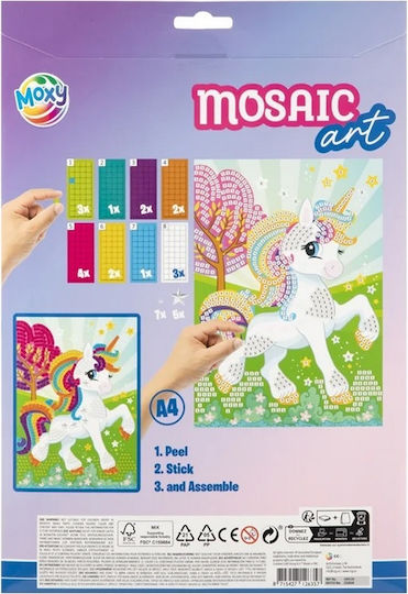 Creative Set Glitter Foam Mosaic A4