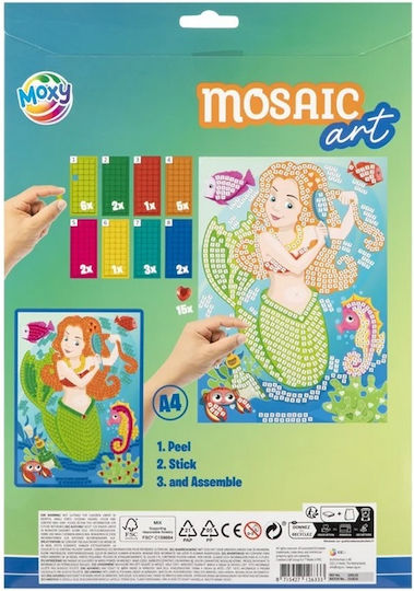 Creative Set Glitter Foam Mosaic A4 Unicorn