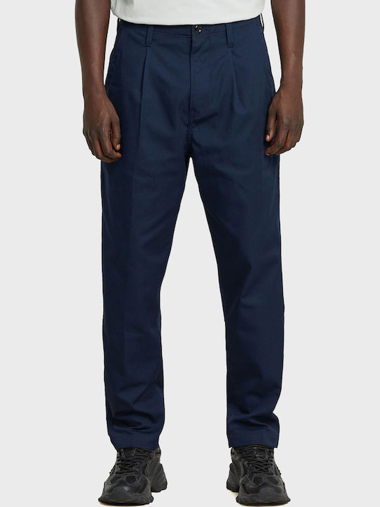G-Star Raw Pleated Pantaloni Chino Albastru închis