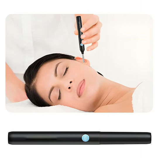 Ear Cleaning Device Otoscope Newevo Full Hd Camera 1080p 7-piece Earwax Removal Tool Kit 6 Led Lights Usb-c Charging Black
