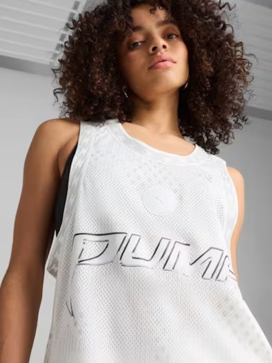 Damen Bluse Ärmellose Weiß