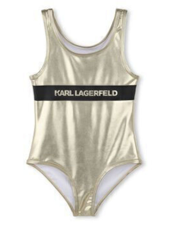 Karl Lagerfeld Παιδικό Μαγιό Ολόσωμο Χρυσό Karl Lagerfeld Παιδικό Μαγιό Ολόσωμο Χρυσό