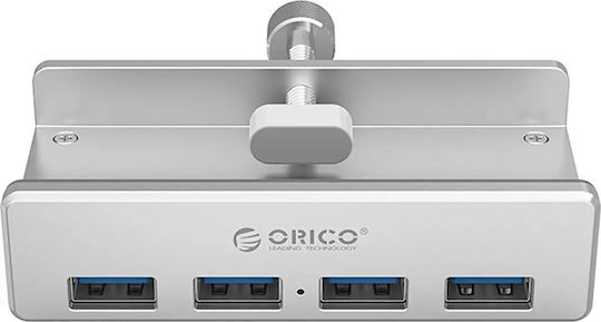 Orico MH4PU-SV Hub 4 Porturi USB 3.0 Cu Conectare USB-A Gri