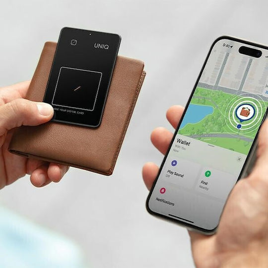 Switchbot Wallet Tracker Card Apple Find My Μαύρο Επαναφορτιζόμενο
