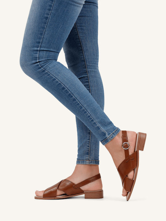 Leather Sandals Anatomic Tabac Brown
