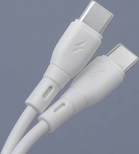 Blue Star USB 2.0 Cable USB-C male - USB-C 60W White 1m
