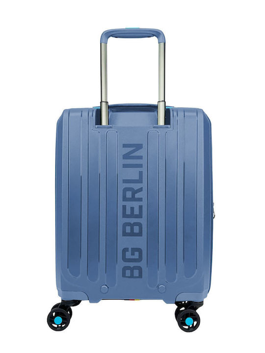 Bg Berlin Разширяеми Твърди Куфари за Пътуване Ice Blue с 4 Колела