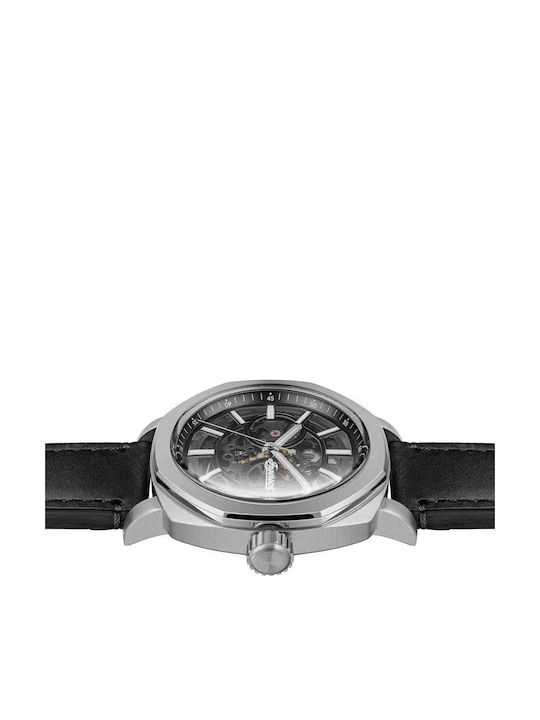 Ingersoll Men's Watch Battery with Black Leather Strap