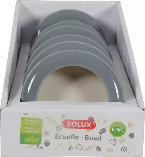 Zolux Μπολ Τροφής για Τρωκτικά 100ml Γκρι