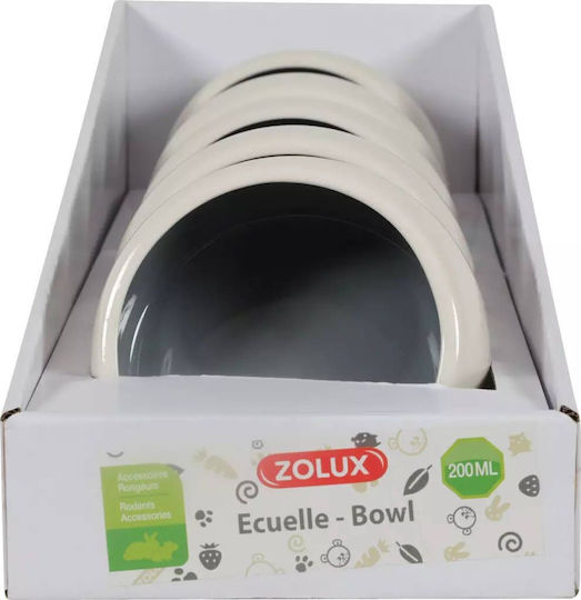 Zolux Μπολ Τροφής για Τρωκτικά 200ml Γκρι